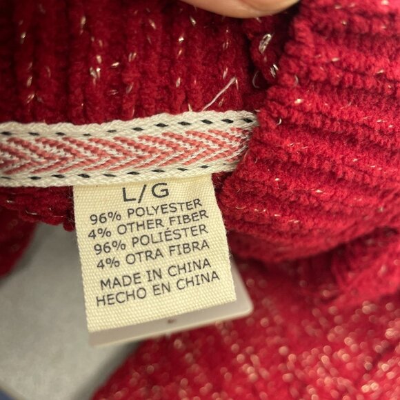 NEW Weatherproof Vintage Women's L Knit Sweater Crewneck Shimmer - Picture 10 of 11